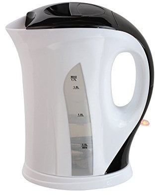 Domoclip DOD140 Elektrischer Wasserkocher, kabellos, 1,7 l, Weiß/Schwarz