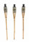 Lifetime Garden Bambus Gartenfackeln 3er-Set, nachfüllbar, robust, Lampenöl, Petroleum, Paraffinöl, Länge ca. 63 cm