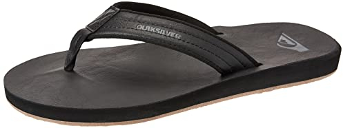 Quiksilver Herren Carver Nubuk Sandale, Solide Schwarz, 46 EU