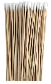 100pcs 6 Wooden Handle Single-Tipped Cotton Swab Cotton Buds