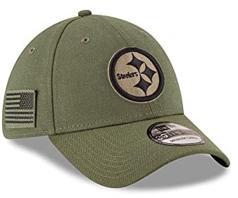 New era Pittsburgh Steelers On Field 2018 Salute to Service 39Thirty Cap - S-M (6 3/8-7 1/4)