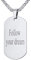 Custom4U Personalisierte Herren Dog Tag Kette Silber Männer Jungen Edelstahl Erkennungsmarken mit eigener Gravur Militär Herrenkette Silber mit 50cm+5cm Twistkette Geschenke für Vatertag