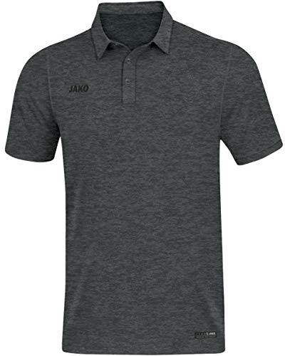 JAKO Herren Poloshirt Premium Basics, Anthrazit-Meliert, 4XL