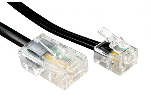 JAFSAL ONLINE High-Speed BT Male to RJ45 Cat5e Cable - Connect Phone Socket to Cat5e RJ45 Port Broadband, Modem Lead Broadband for Landline Telephone, Router, Modem to RJ11 Phone Socket- 2 Meter
