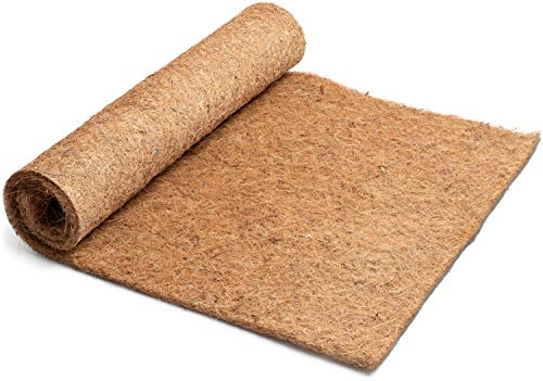 Anzuchtmatte aus 100% Kokosfasern, 100cm x 50cm, 7mm dick, Kokosmatte geeignet zur Anzucht von Keimsprossen, Kresse, etc.
