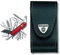 Victorinox Taschenmesser Cyber Tool L (39 Funktionen, Metallfeile, Bit-Schlüssel, Kugelschreiber, Zange) rot & Leder-Etui (für Taschenmesser, Gürtelschlaufe, schwarz, 4,9cm x 9,8cm) schwarz