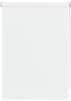 Persiana enrollable Mini Roll Deco Company, goma, tela, blanca, 45 x 150 cm
