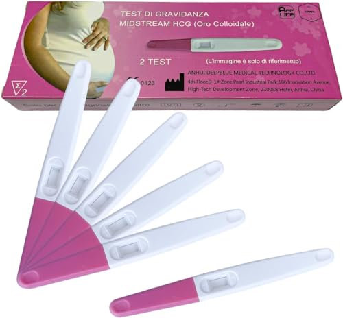 App Life Test di Gravidanza HCG Ultrasensibile in Stick sicuro e semplice da usare - Dispositivo Medico di Classe I - Risultato Rapido - Precisione al 99% (2X TEST)