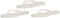 Amazon Essentials Infradito Donna, Pacco da 3, Bianco Brillante, 38.5 EU
