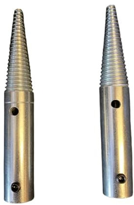 MADPAINTS 1/2'' 12.7 Pair of Bench Grinder POLISHING Spindle Arbor Adapter Pigtail Buffing