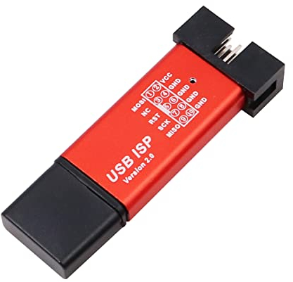 DollaTek Coquille en aluminium USB ISP USBISP USBASP ASP Programmeur pour 51 ATMEL AVR WIN7 64