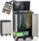STAKMANN Meuble Poubelle pour Collecte différenciée, Couleur Gris et Noir, 3 espaces, 2 Portes, 1 étagère, possibilité Fermeture Cadenas Armoire conteneur déchets, Charge maximale 15 kg, extérieur