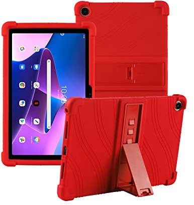 XLTTONG - Funda de silicona anticaídas para Lenovo Tab M10 Plus, 3ª generación de 10.6 pulgadas, soporte para PC, tableta, funda de silicona, anticaídas para Lenovo Tab M10 Plus, 2022