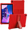 [NOT for Lenovo M10 Plus (2nd gen) 10.3]Case for Lenovo Tab M10 Plus 3rd Gen 10.6 Inch,XLTTONG PC Holder Tablet Silicone Case,Anti-drop for Lenovo Tab M10 Plus 2022 TB-125FU/TB-128FU/TB-128XU (Red)