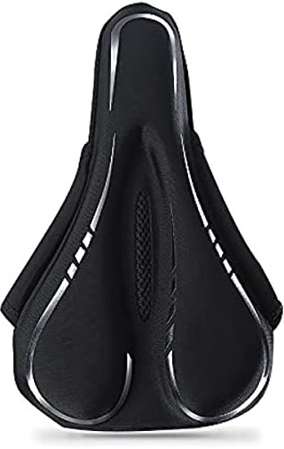 Bike Seat Cover (11''7''),Gel Padded Bike Seat Cushion,Narrow Bike Seat Cover,Bicycle Saddle Pad for Women Men with Hollow Design.