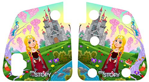 mySTOPY Bremsassistent für PUKY Modell LR M/LR M Classic mit Motiv (Prinzessin) I für Kinder ab 2Jahre | integriertes Rücklicht für mehr Sicherheit