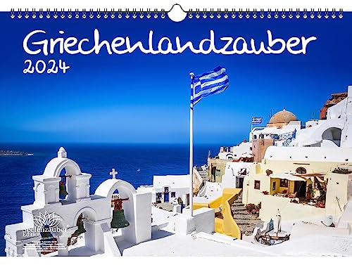 Griechenlandzauber DIN A3 Kalender für 2024 Griechenland Athen Meer Reise Strand Urlaub - Seelenzauber