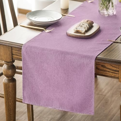Artoid Mode Rosa Tischläufer, Abwaschbar Küche Esstisch Tisch Dekoration Drinnen Urlaub Party Dekor 40x140 cm