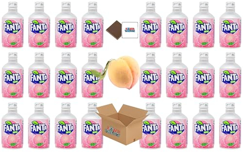 Japanese Metal Bottle - Coke Regular, Fanta Grape & White Peach (24x300ml) Lidded Canned Bottles Boxed Treatz