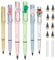OFFCUP Ewiger Bleistift Metall, 6 Stück Tintenlose Bleistifte Ewig, Unendlicher Bleistift mit Radiergummi, Magischer Bleistifte mit Wechselkopf Magic Pencil Infinity für Erwachsene Studenten-Karikatur