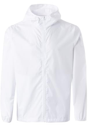 Mukua Stockton, Cortavientos Unisex Coupe-Vent, Blanc, 3XL Mixte