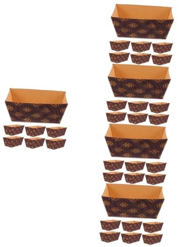 Cabilock Molde Papel Horneble 125 Piezas Bandeja De Pastel Corrugado Tarteras Para Tartas Molde Para Bizcocho Mini Sartenes Para Hornear Papel De De Papel Marrón Brownies Pan Tazas De Pastel Apilables