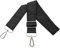 Schultergurt für Tasche Taschengurte zum Wechseln, Verstellbar Taschengurt Breit 3.8cm mit Silber Karabiner - Taschenband Schulterriemen Tragegurt für Handtaschen Damen, Rein schwarz, K15