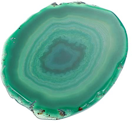 BIUDECO sous Agate Naturelle Tapis De Tasse à Vin Rond Pierre Agate Décoration Élégante pour Bureau Et Maison