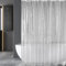 KUOGAS Duschvorhang 100 x 200 cm Anti Schimmel mit 3 Stärkere Magnete Unten,Transparent mit 3D Mosaik Muster, Wasserdicht Eva Plastik Shower Curtains für Badewanne mit 12 Ringe