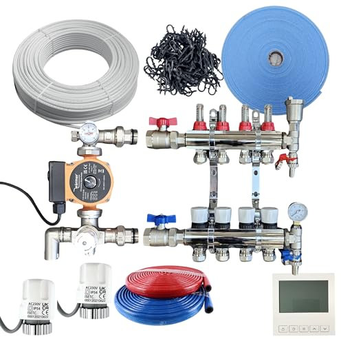 Wärmer System 45-50Sqm Water Underfloor Heating Kit 1 Room