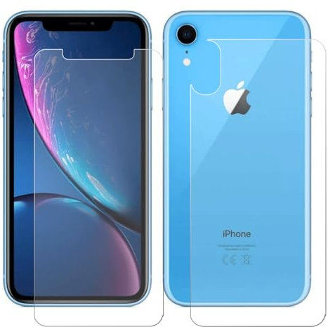 Bestus Accessories Front and Back Protection - iPhone XR - Tempered Glass Screen Protector for (iPhone XR)
