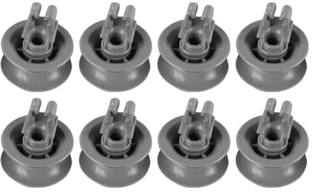 Laroal 8 roulettes pour Panier de Lave-Vaisselle roulettes de Rechange pour Panier supérieur pour Lave-Vaisselle Compatible avec Divers modèles