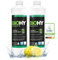 BiOHY Liquide vaisselle Plus (2 x 1 litre) - Concentré liquide bio pour vaisselle avec Ecolabel UE - Dégraissant extra puissant - Idéal pour distributeur de liquide vaisselle - Respectueux de