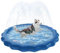 Almohadilla de Aspersor de Juego, XiXiRan Piscina Aspersor para Perros, Splash Pad Niños Mascotas, Almohadilla de Rociadores, Splash Sprinkle Play Pad Mat, Alfombra de Agua Perros (Carta*100cm)