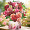 Hierein Rosen Geburtstagskarte, Pop Up Karte Geburtstag, 3D Pop Up Geburtstagskarte für Mama Ehefrau Freundin, Geburtstagskarte Frau mit Blumen für Geburtstag Jahrestag Danke Gute Besserung, 30*25 CM