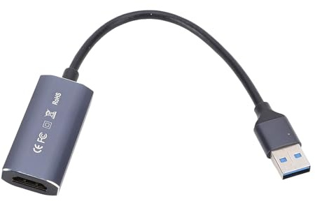 CFTGIW USB 3.0 Grafikkarte HD Multimedia Interface USB C Video -Adapter -Gerät Zum Spielen von Live Streaming Aufnahmen mit Dieser 3 Karte VI Videokardusb .0 Grafik Cardvideo