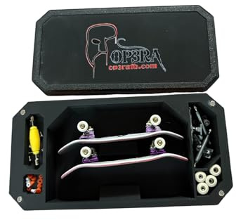 LEEFAI Griffbrett Aufbewahrungskoffer, Reisebox für Griffbretter und Zubehör, 16,5 x 8,9 x 3,0 cm, Schwarz (not Included Contents in the Box)
