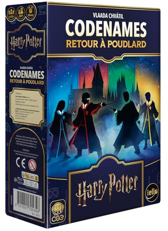 IELLO Codenames – Zurück zu Hogwarts – französische Version – Assoziationsspiel für Ideen & Abzug – Gesellschaftsspiel Harry Potter in Teams | 4 bis 8 Spieler | 15 Minuten | ab 10 Jahren