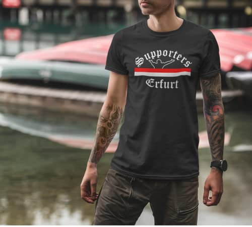World of Football T-Shirt Supporters-Erfurt schwarz - S
