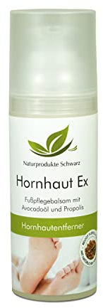 Naturprodukte Schwarz - Hornhaut Ex - Hornhautentferner und Fußcreme, 50ml