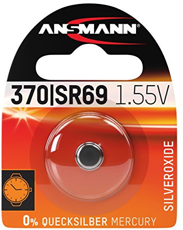 ANSMANN 1516-0018 Sr69/370/371 Ossido di Argento Batteria per Orologio 1,55V