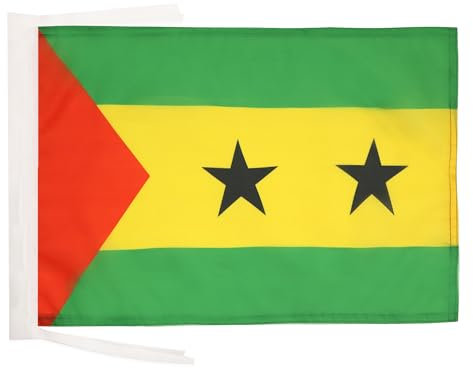 AZ FLAG - Flagge São Tomé Und Príncipe - 45x30 cm Mit Kordel - Sao Tome Fahne 30 x 45 Cm - Flaggen