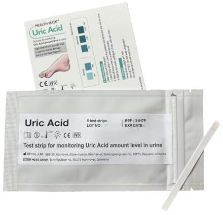 5 x GP/Professional Uric Acid Gout Urine Test Strips