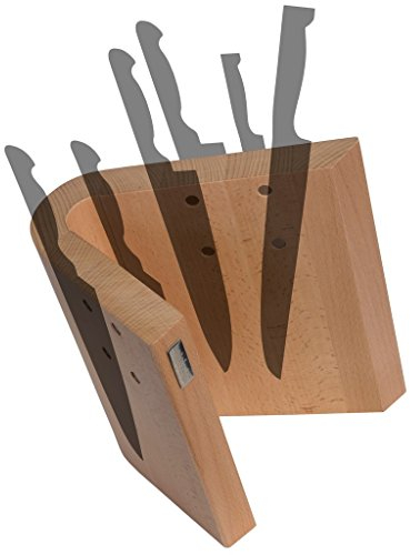 Arte Legno, magnetischer Messerblock und elegantes Küchenaccessoire, Buchenholz natur, 10 Knives