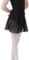 Bezioner Ballettrock Wickelrock Tanz Rock aus Chiffon Mit Taille Krawatte für Mädchen und Damen Schwarz S