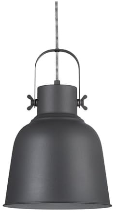 Nordlux Adrian Indoor Pendant Light Black Metal E27 Adjustable Head - Kitchen, Bedroom, Living Room Mains Powered, IP20