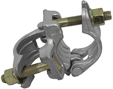 GEZU IMPEX Accoppiatore ad Angolo Retto 48 x 48 mm Morsetti per Ponteggio Zincati a Caldo Raccordo per Tubi da Ponteggio
