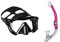 Mares i3 + Ergo Dry Maskenset Schnorchelset (schwarz/pink)