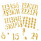 Papierdrachen 24 Adventskalender Zahlenaufkleber - Gold | Nummer 70 - Sticker für deinen Weihnachtskalender - zum Basteln und Dekorieren