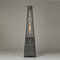 REALGLOW Real Flame Outdoor Pyramid Patio Heater in Grey Rattan - 13KW Propane Gas Standing Floor Heater for Outdoors & Gardens - Outside Space Heating for Decking, Home Garden & Gazebo